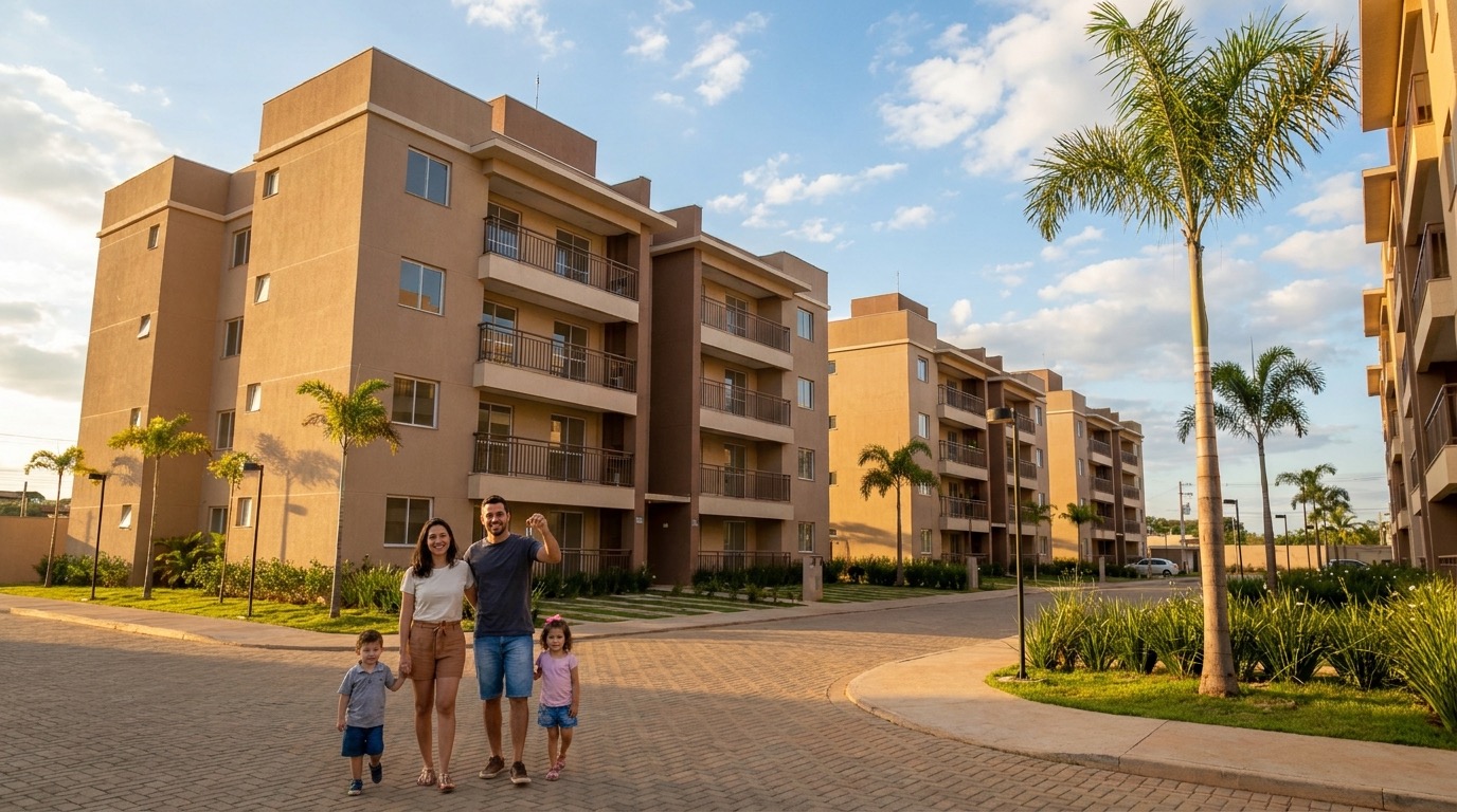 Conjunto residencial financiado pelo Minha Casa Minha Vida no Centro de Aracruz, no Espírito Santo